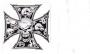 Decalco Gray skull ironcross 4.5x4.5