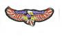 Etichetta in stoffa ricamata Eagle Attack patch 12x5.5