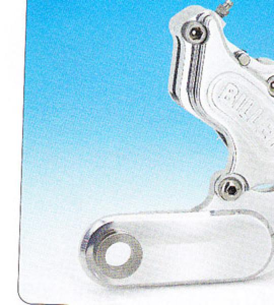 Pinza posteriore nera senza staffa a 4 pistoni per Harley Softail 4 marce 1984-1987 con disco di serie da 11 1/2