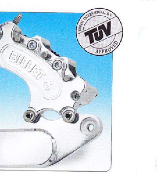 Pinza posteriore nera con staffa a 6 pistoni per Harley Softail 4 marce con disco di serie da 11 1/2