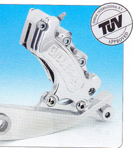 Pinza posteriore nera con staffa a 6 pistoni per Harley Softail 5 marce 1987-1999 con disco di serie da 11 1/2