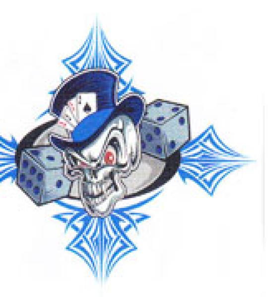 Mini Decalco Iron Cross Skulls