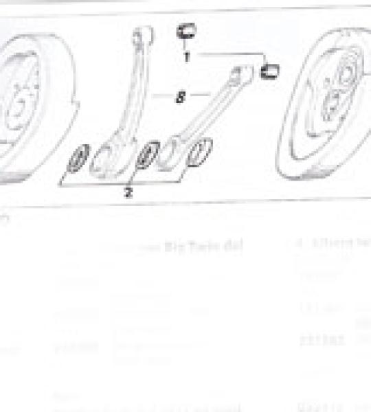 Kit dadi perno di biella, comprende due dadi, due piastrine d'arresto e due viti, per Harley Big Twin fino al 1981 Figura 6