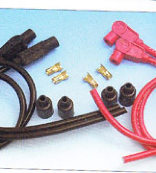 Kit cavi candela Sumax pro rsistore conduttore rosso con pipette candele a 90°