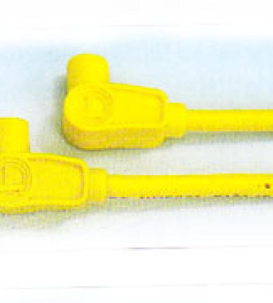 Kit cavi candele universali pro wire 8mm con nucleo spiro pro per accensioni a puntine o elettroniche dritti colore gialli