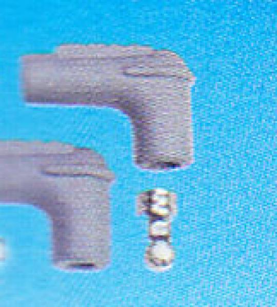 Paio cappucci grigi a 90°