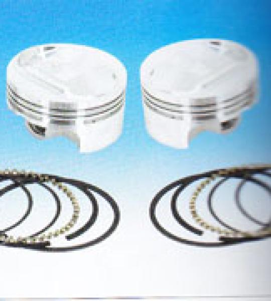 Kit pistoni forgiati WISECO per Harley Buell e Sportster dal 2004 ad oggi, il kit include 2 pistoni con fasce, spinotti e clips