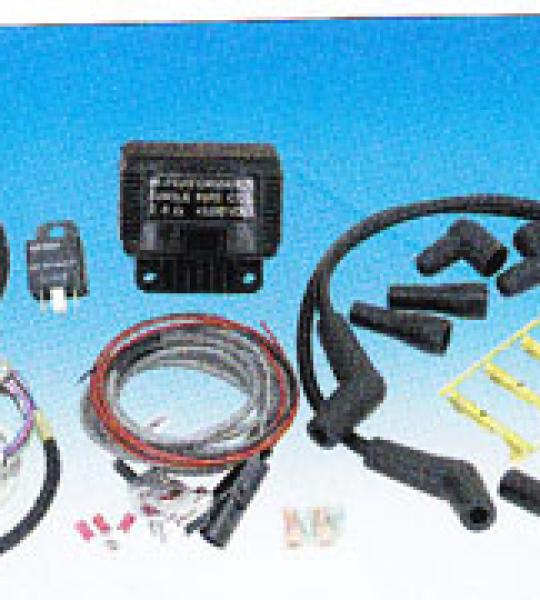 Kit sistema accensione interna single fire Twin Tec per Harley Big Twin Shovelhead 1970-1984, Big Twin Evolution 1984-1999 e Sportster 1971-1997