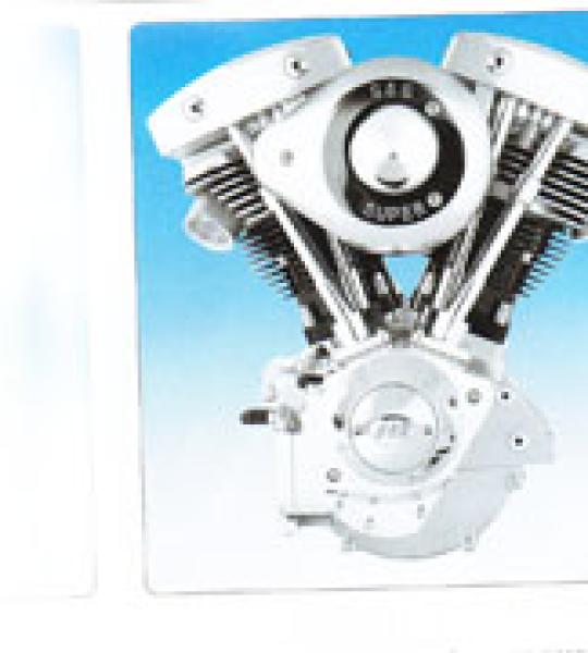 Motore S&S 93 CI, copertura camme in billet, assemblato a generatore con accensione S&S Super Stock stile Shovelhead
