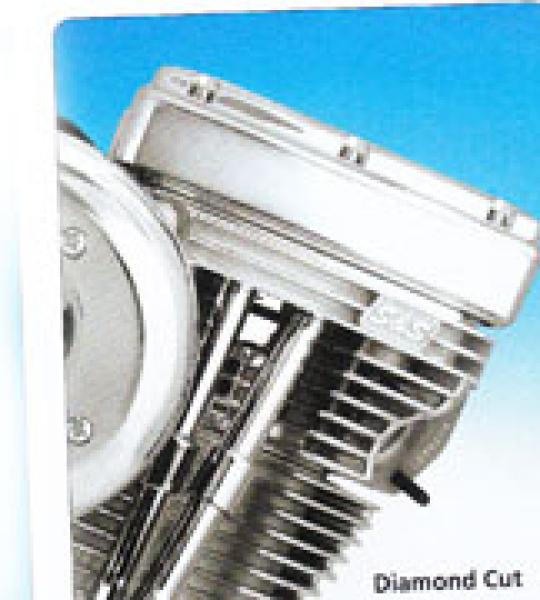 Motore S&S versione Diamond Cut lucidato con accensione IST e carburatore Super G