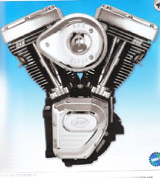 Motore S&S T124 Euro3 finitura nera per telai tipo Evolution con adattatore art. 236889